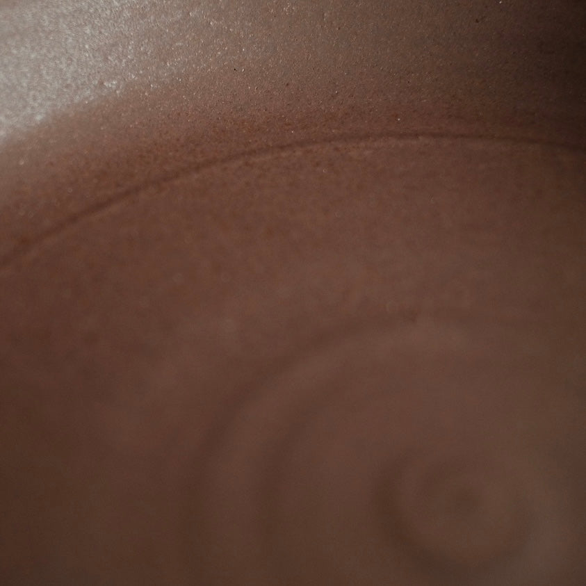 Tiny Hand-Thrown Stoneware Bowl shown in use on a casually set gathering table at dinner
