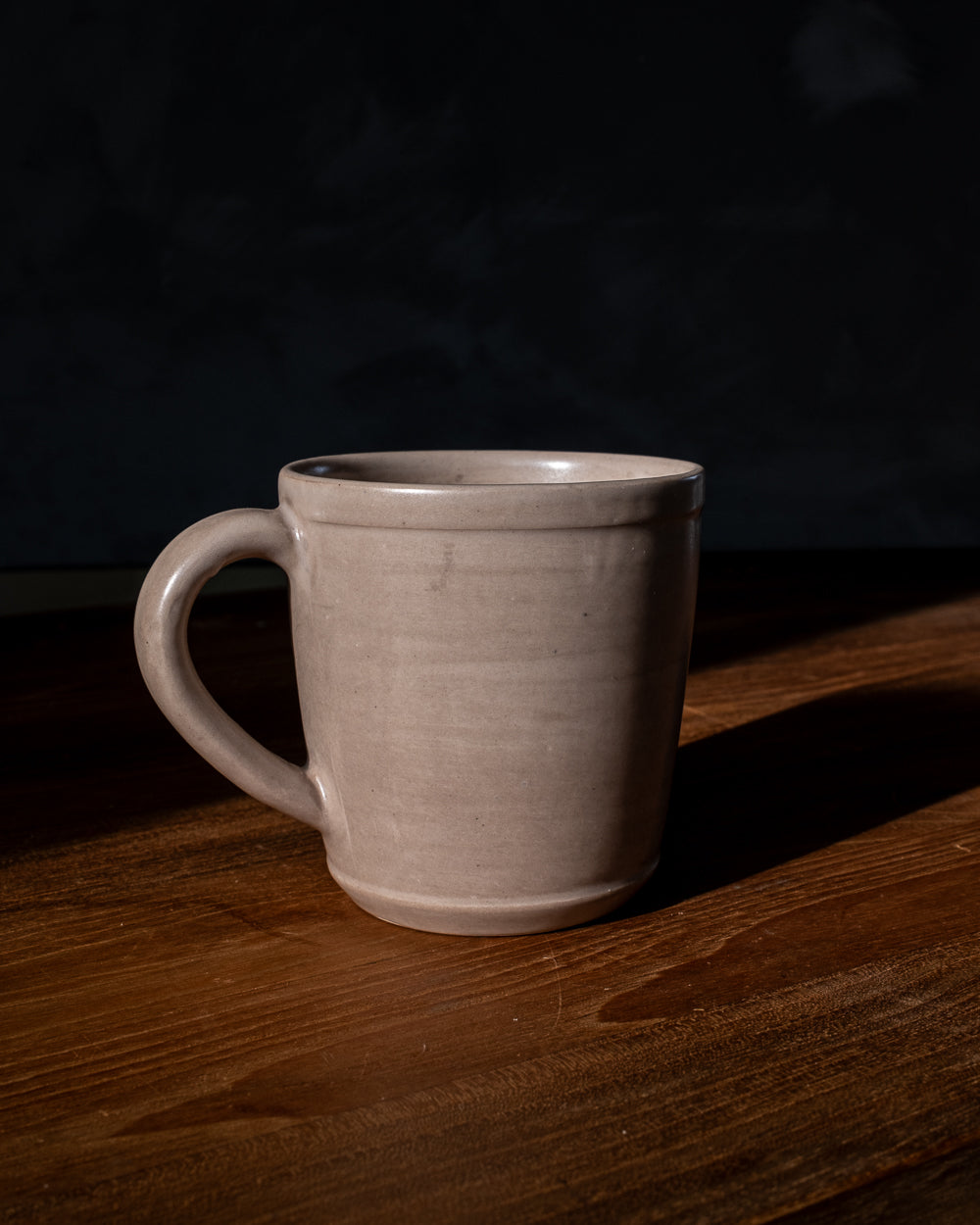 Oval Clay-Toned Ceramic Mug, alternate view