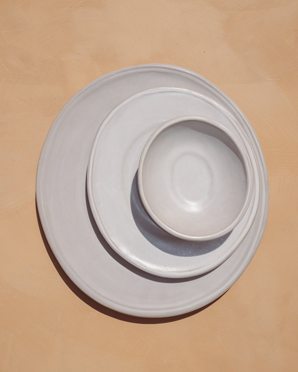 Oval Matte White Ceramic Small Bowls, Set of 4, view 8