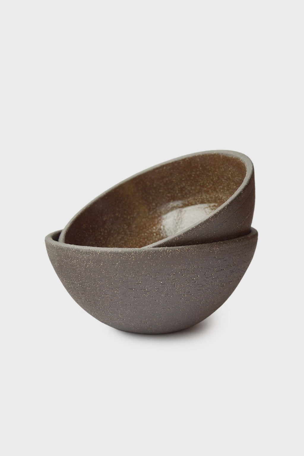Pumpernickel Dark Stoneware Bowl, detail view