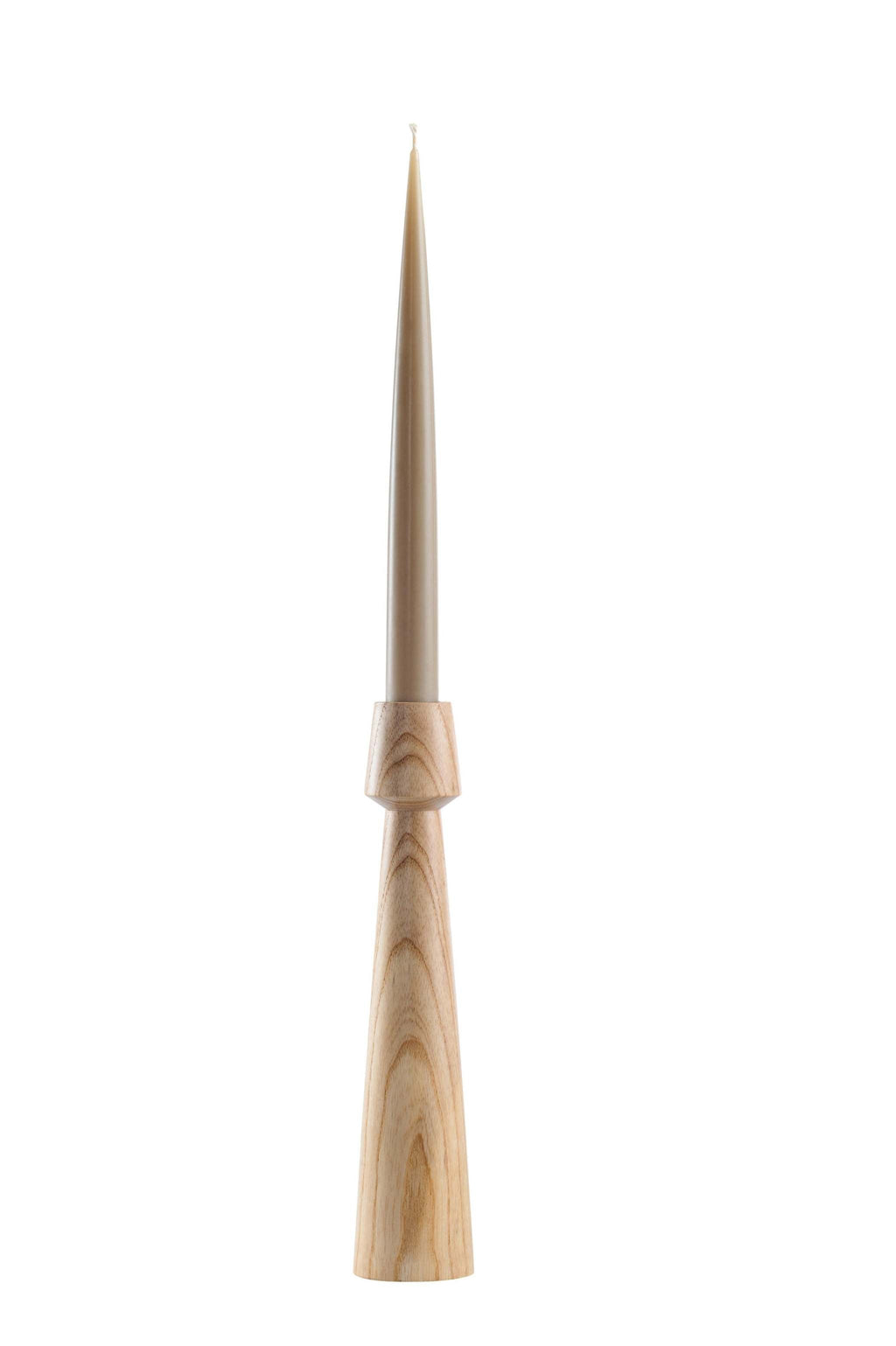 Hand-Carved Walnut Candle Holder, view 5