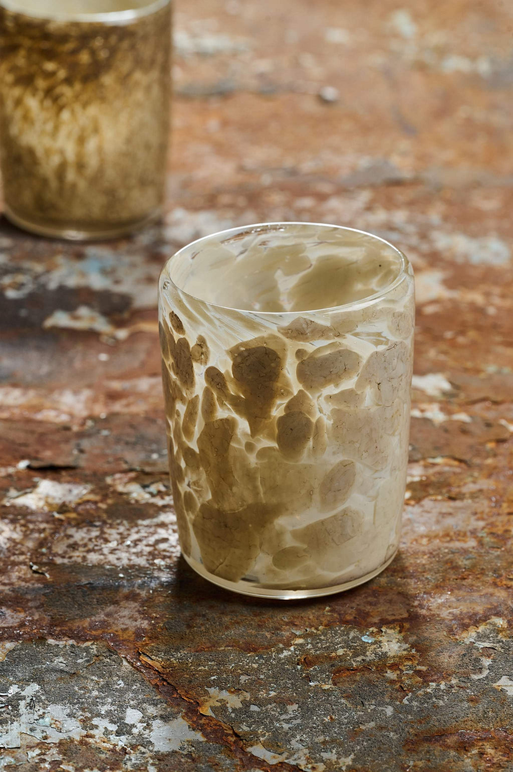 Hand-Blown Glass Tumbler, another angle