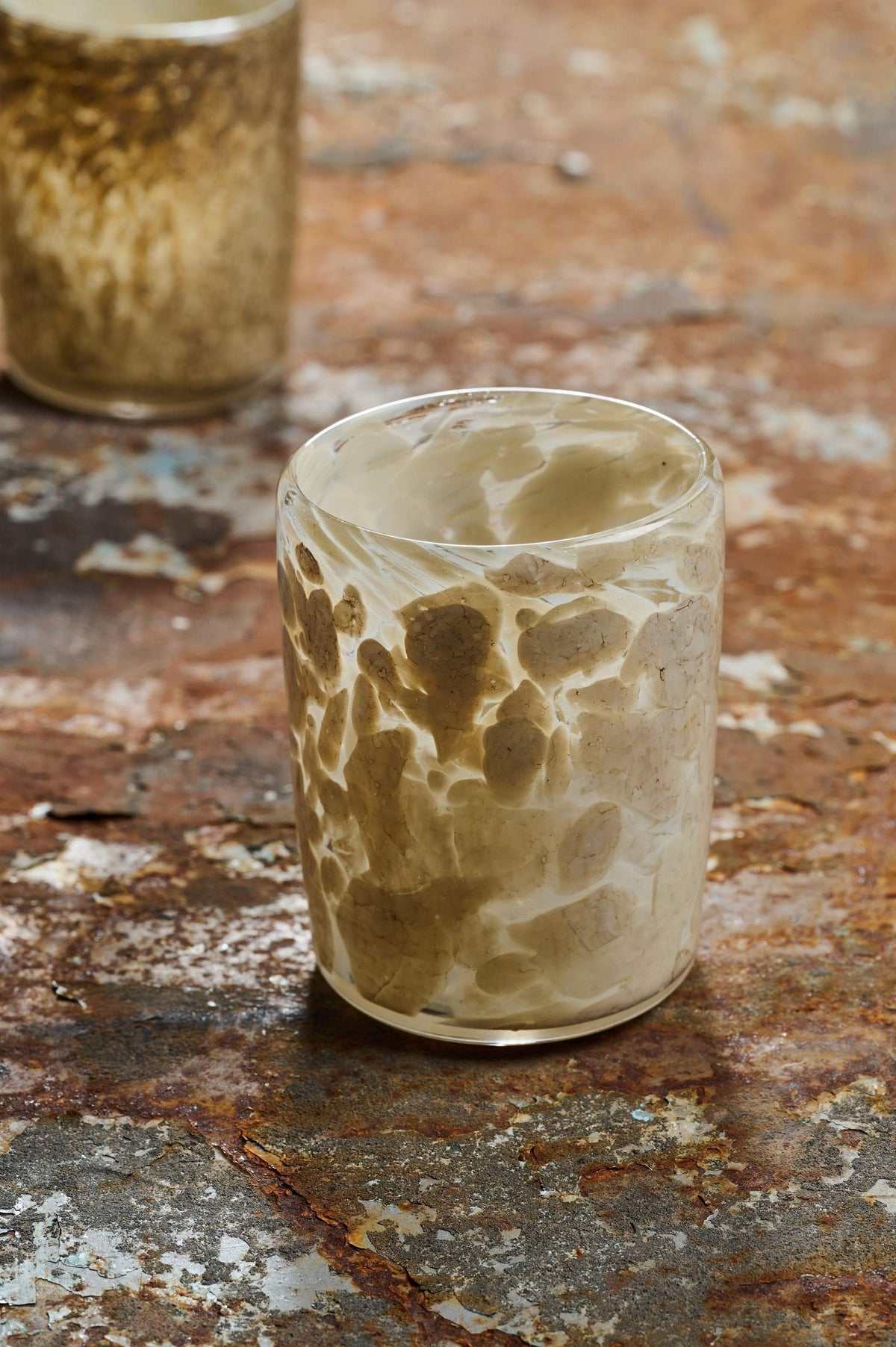 Hand-Blown Glass Tumbler, another angle