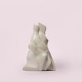 Sculptural Recycled Ceramic Vase photographed on a bone white surface in soft natural light