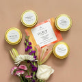 Floral Collection Soy Candle Travel Tins, Set of 4