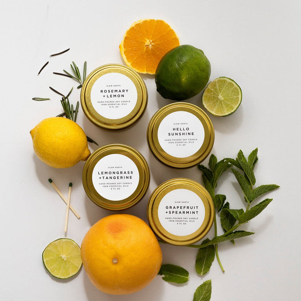 Fresh Collection Soy Candle Travel Tins, Set of 4, alternate view