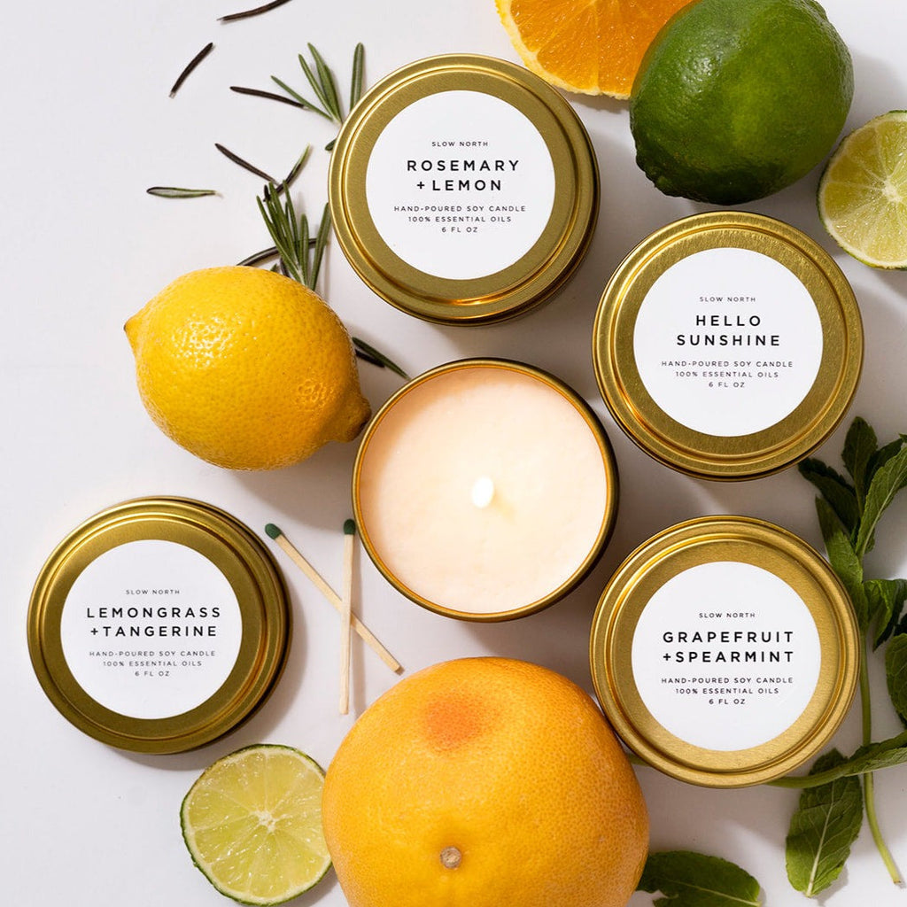 Fresh Collection Soy Candle Travel Tins, Set of 4, another angle
