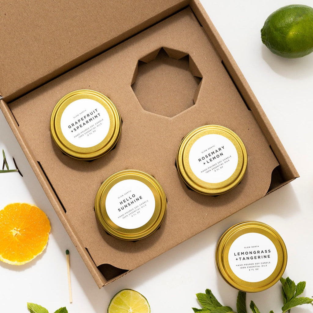 Fresh Collection Soy Candle Travel Tins, Set of 4, view 7