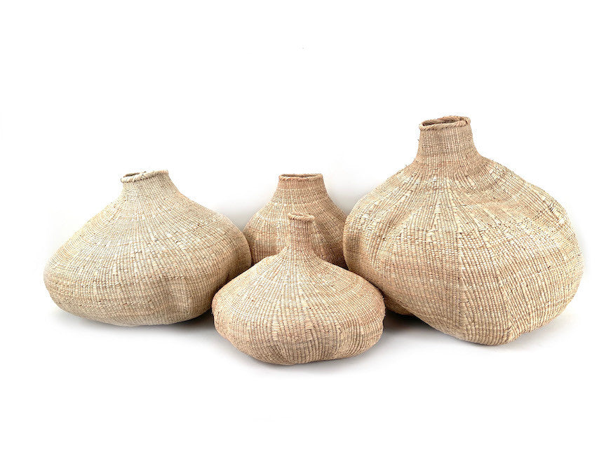 Tonga Sculptural Gourd Basket, Large, alternate view