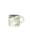 Marbled Ocean Blue Ceramic Mug