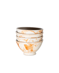 Marbled Terracotta Small Bowls, Set of 4