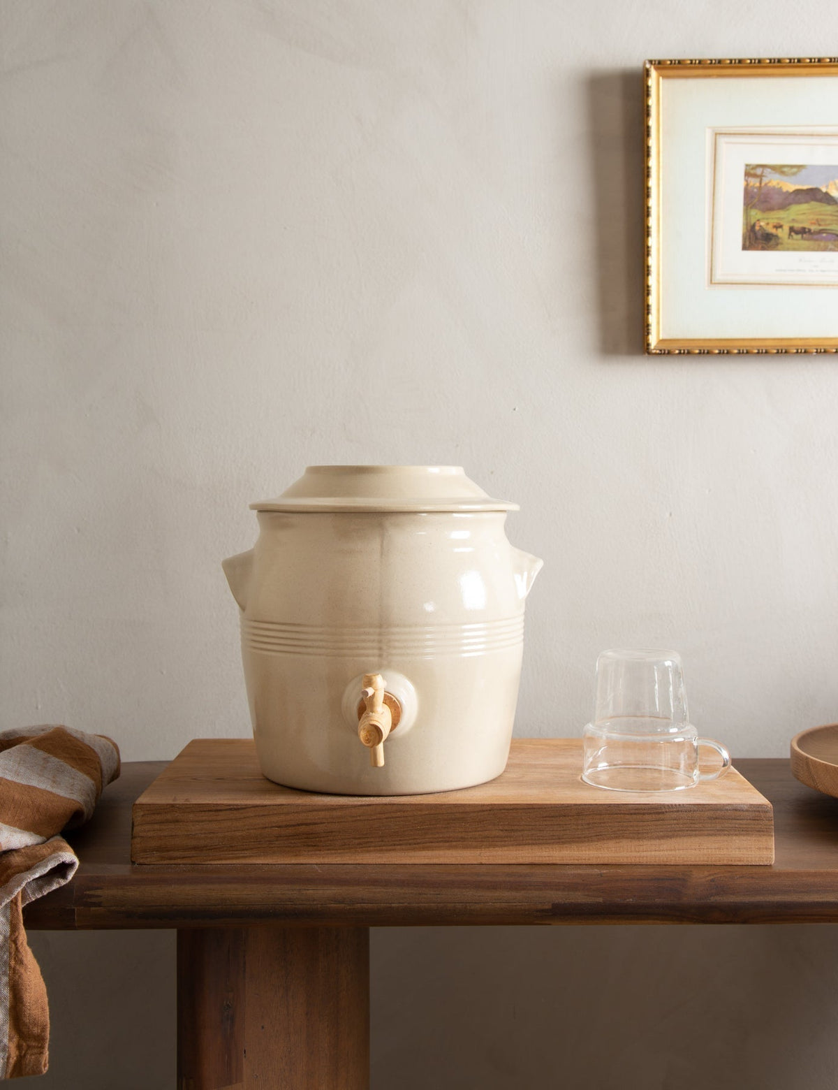 Vintage French Vinegar Jar, alternate view