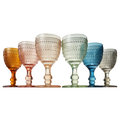 Tonal Hobnail Goblets, Set of 6