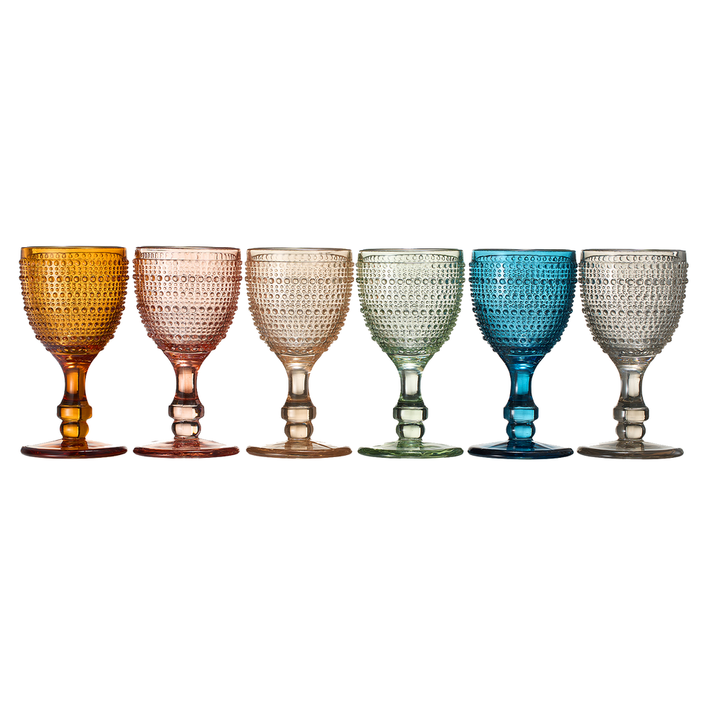 Tonal Hobnail Goblets, Set of 6, view 5
