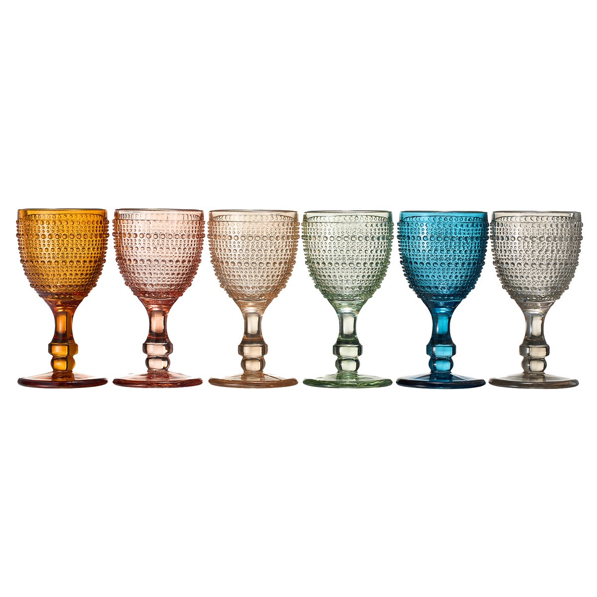 Tonal Hobnail Goblets, Set of 6, view 5