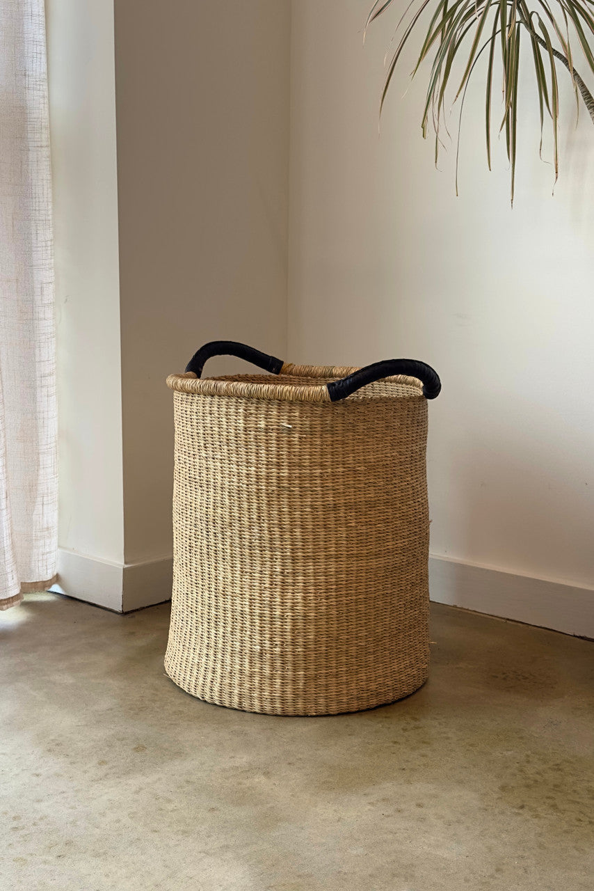 Woven Pot Basket with Double Handle