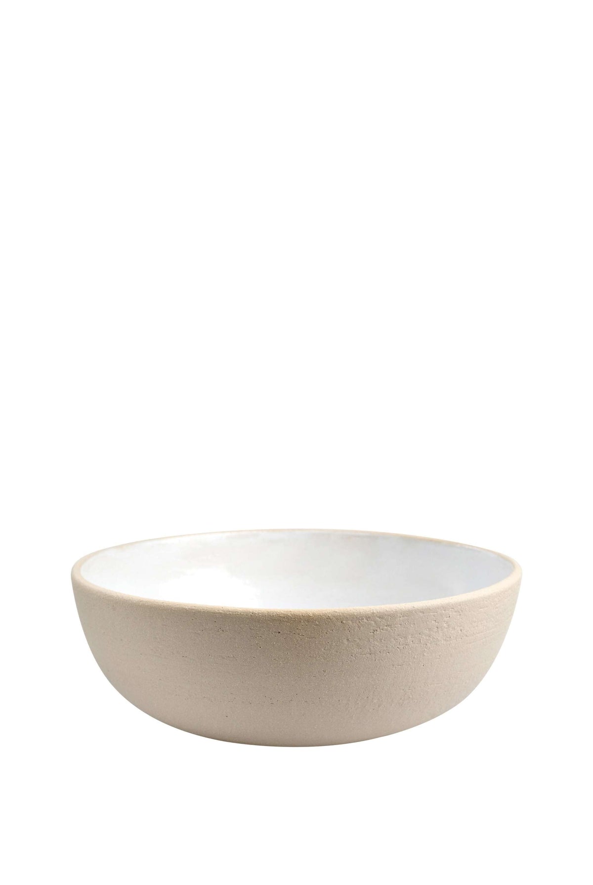 Exposed Clay Large Fruit Bowl, detail view