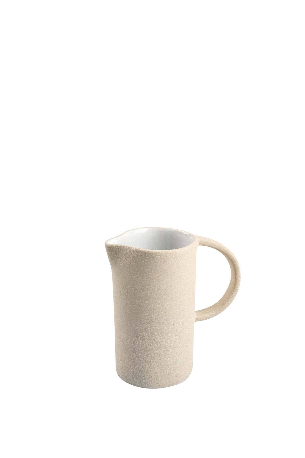 Exposed Clay Stoneware Large Pitcher