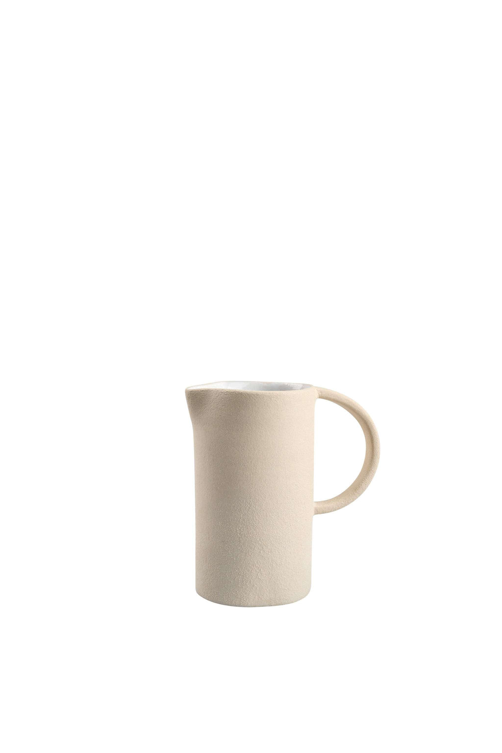 Exposed Clay Stoneware Large Pitcher, alternate view