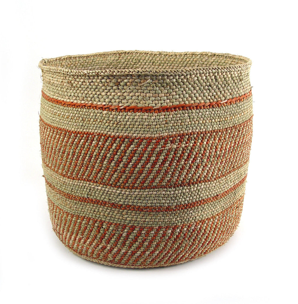 Auburn Stripe Iringa Woven Basket, alternate view