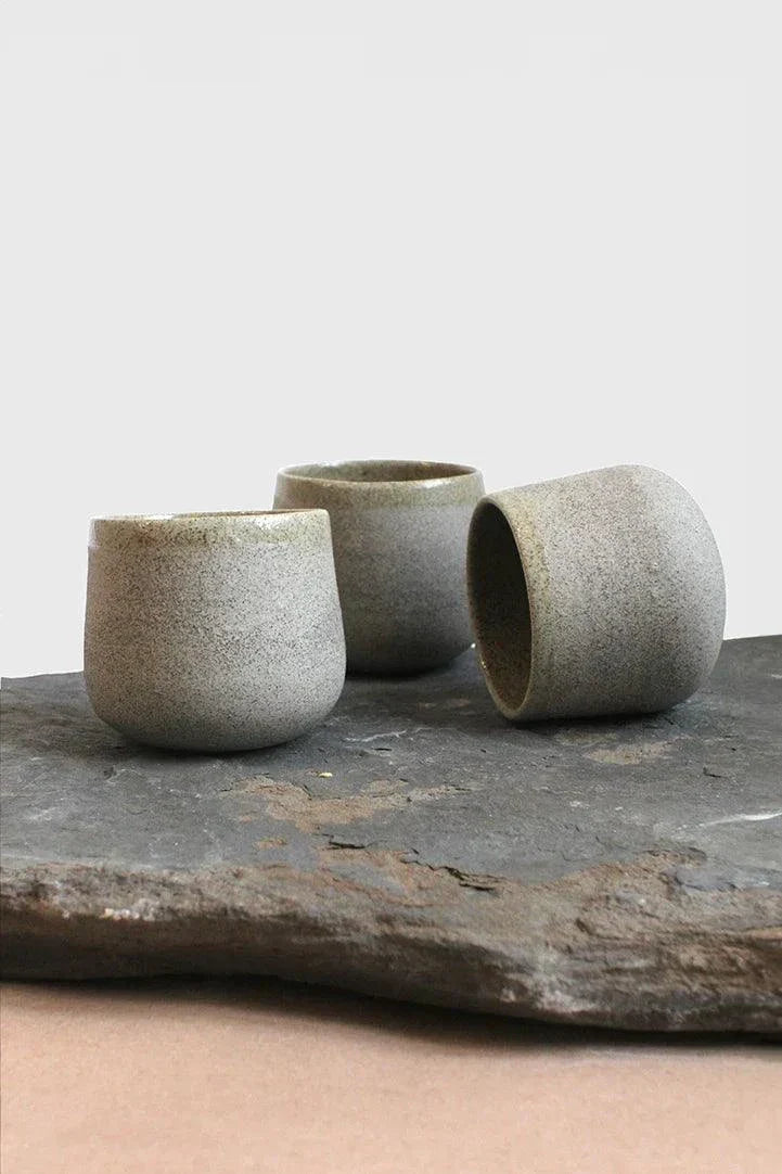 Concrete Stoneware Coffee Cup, detail view