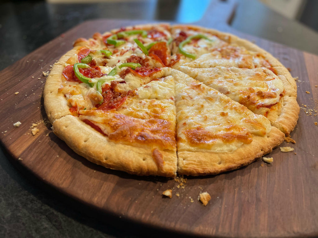 Walnut Pizza Peel, 22 x 16 in, alternate view