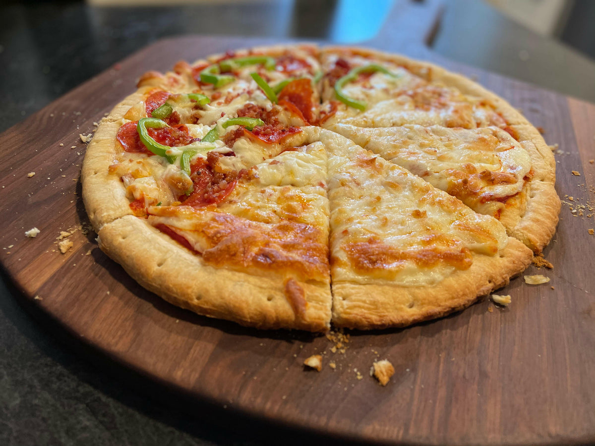Walnut Pizza Peel, 22 x 16 in, alternate view