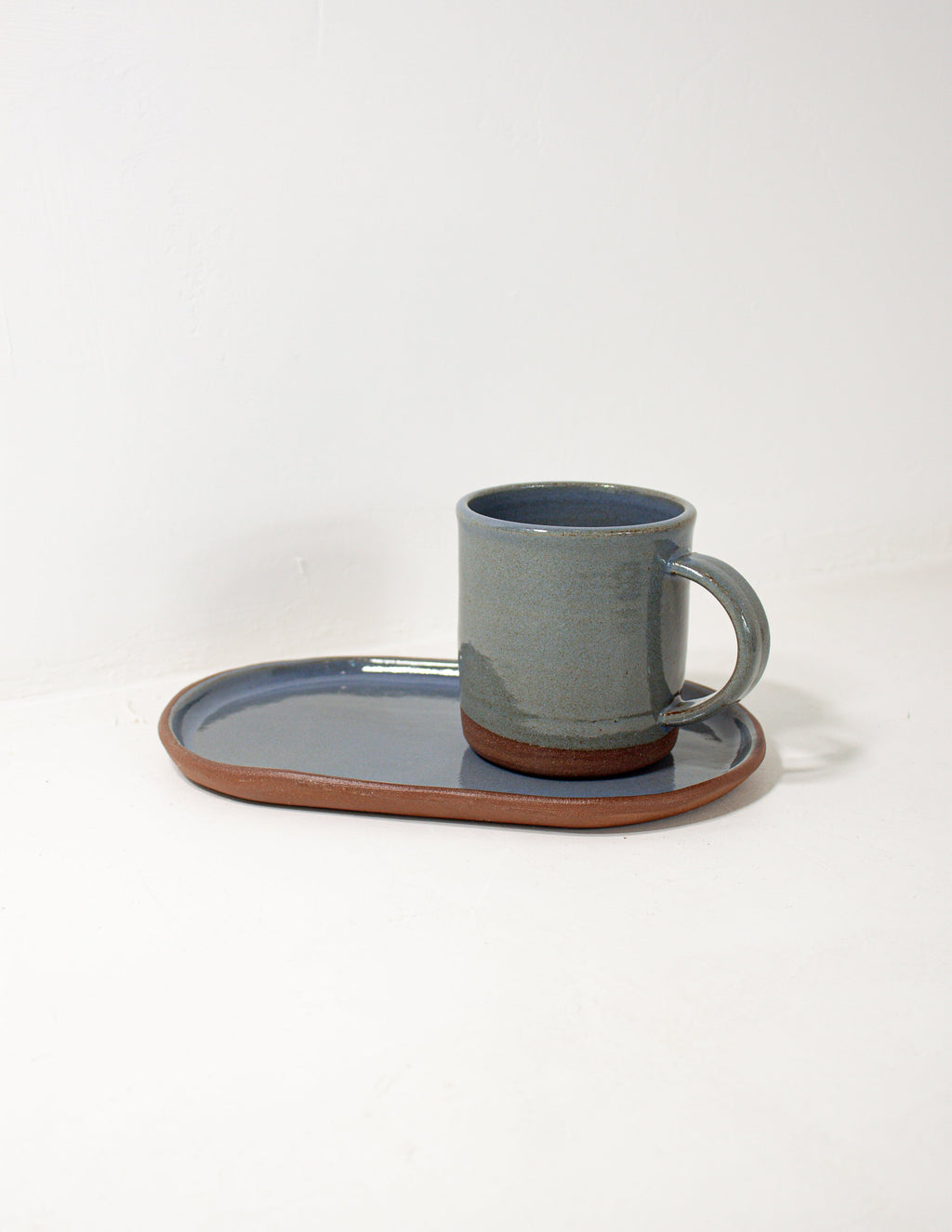 Hand-Thrown Oval Platter, Small, another angle