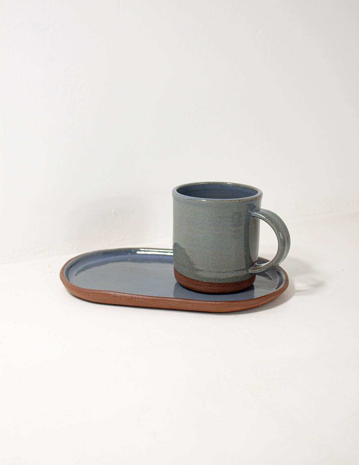 Hand-Thrown Oval Platter, Small, another angle