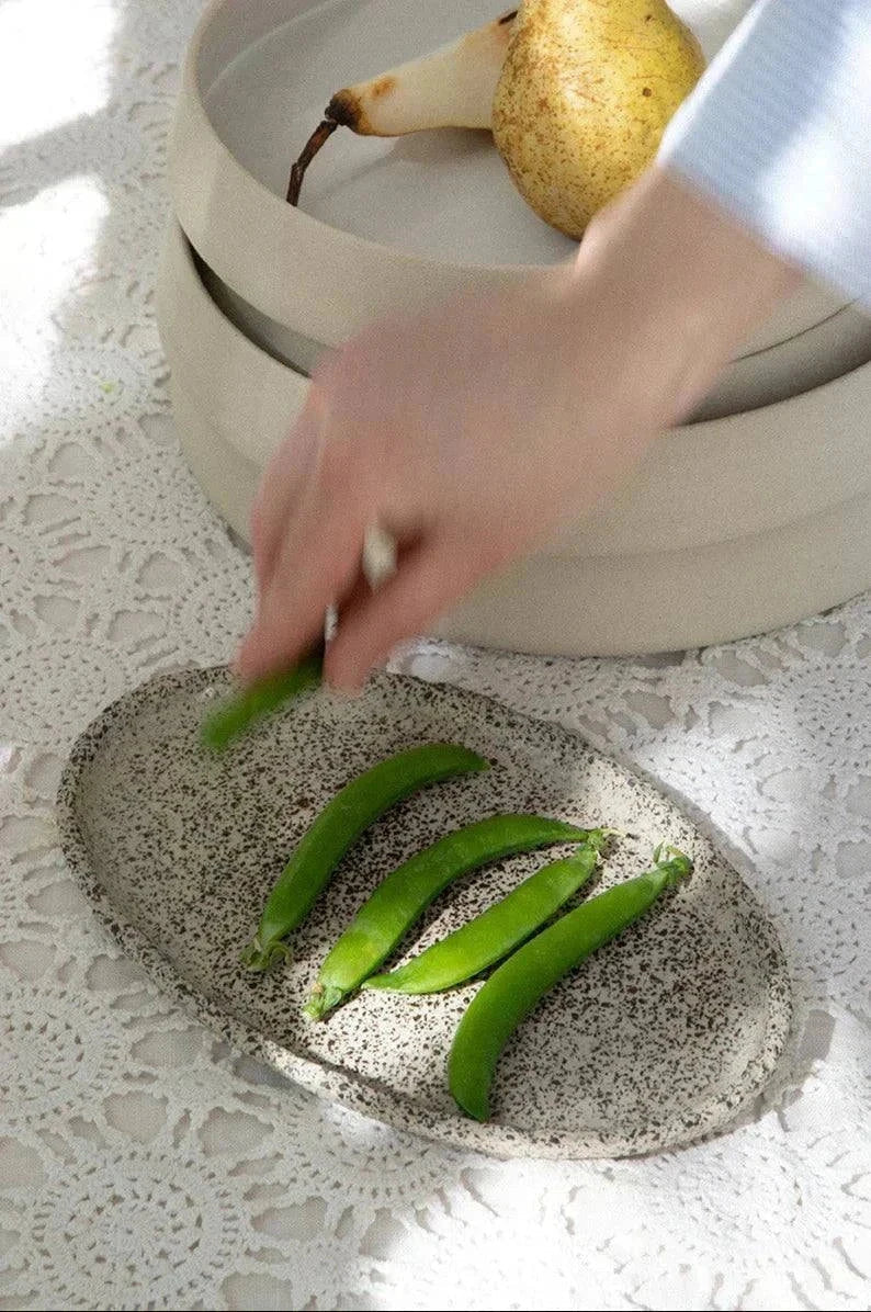Oats Oval Serving Platter, Large, alternate view