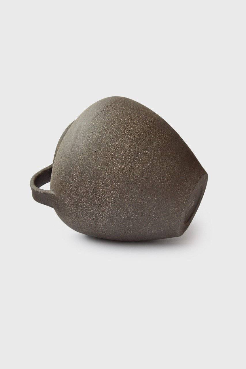 Exposed Clay Stoneware Vase, another angle
