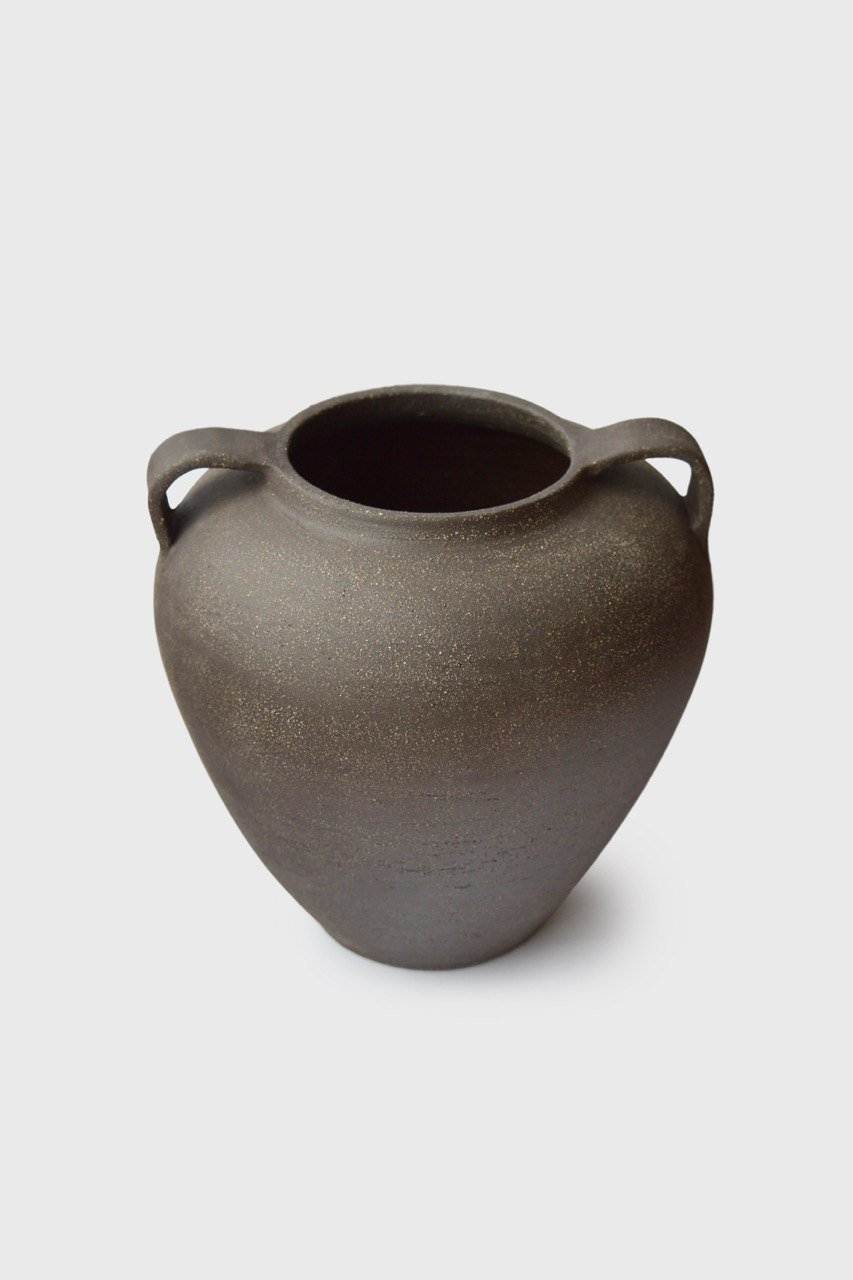 Exposed Clay Stoneware Vase, view 5