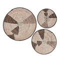 Triangle Woven Wall Baskets, Set of 3