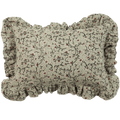 Inaya Linen Floral Pillow Cover, Beachwood Ruffled