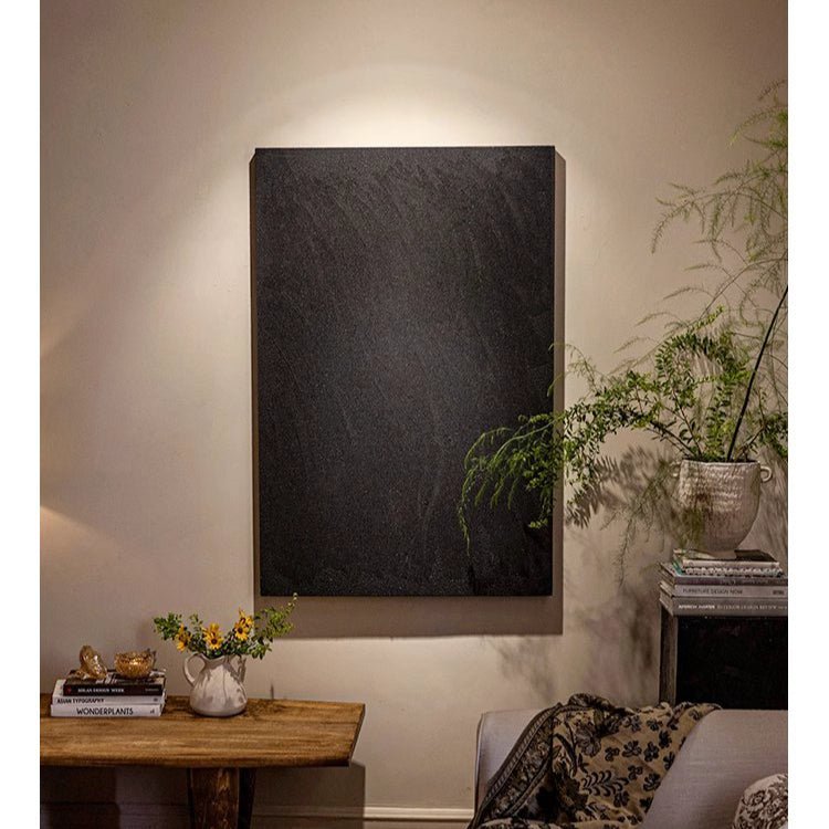Black Sandstone Textured Wall Art, another angle