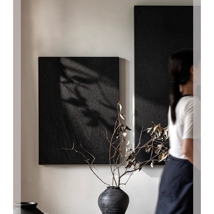 Black Sandstone Textured Wall Art, view 7