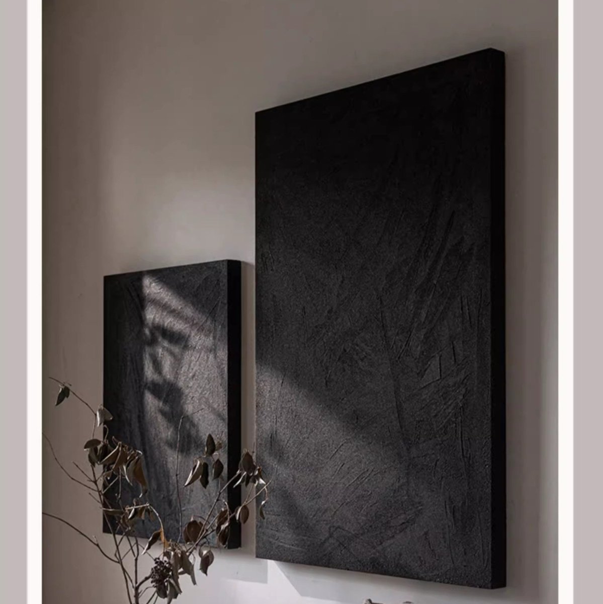 Black Sandstone Textured Wall Art, view 9