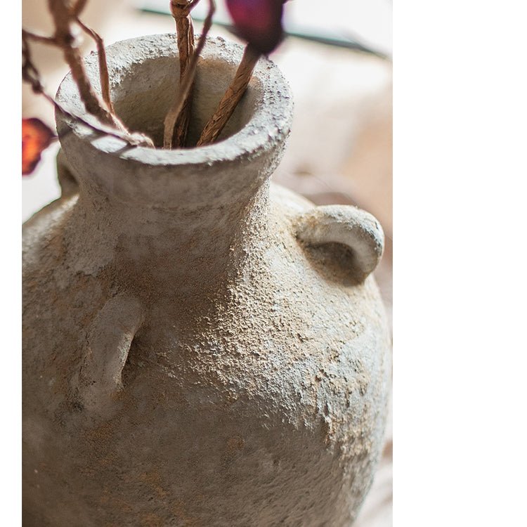 Zen Terracotta Vase for Dried Stems, view 10