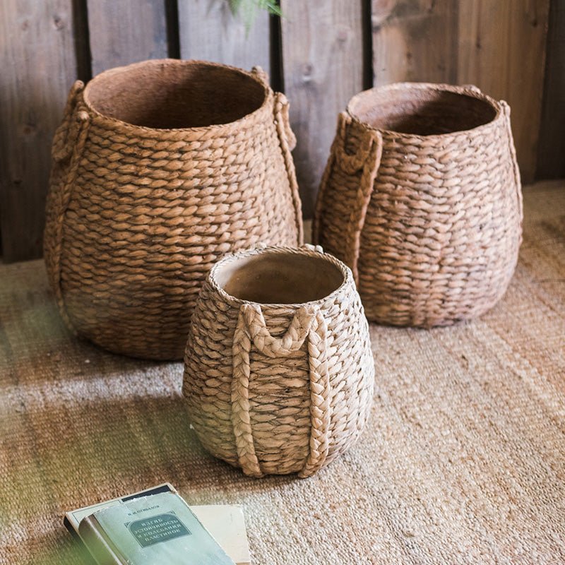 Braided Rope Effect Cement Planter