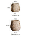 Braided Rope Effect Cement Planter, view 11
