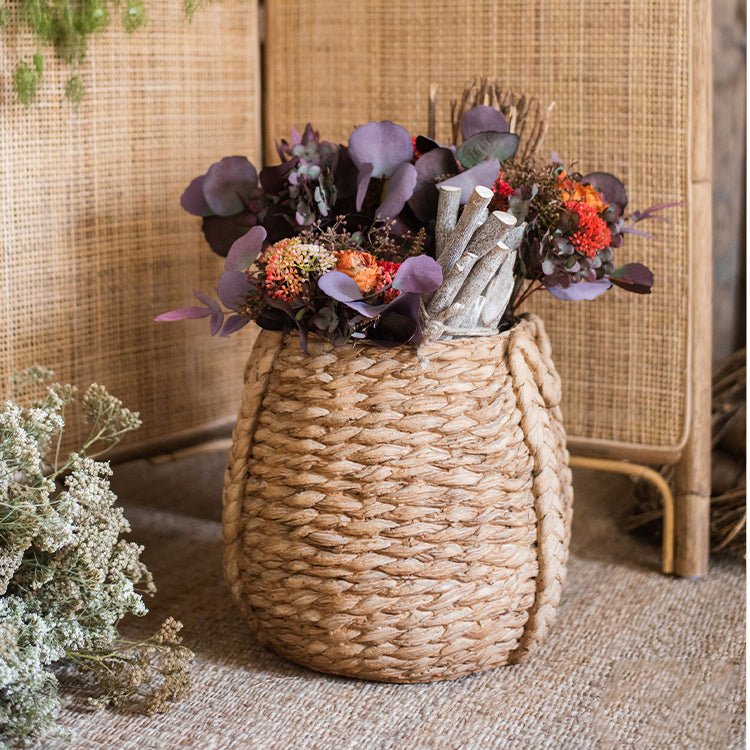 Braided Rope Effect Cement Planter, view 5