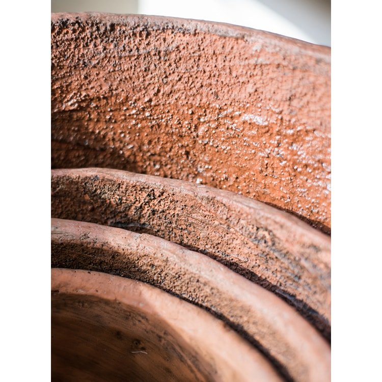 Terracotta Red Concrete Planter, view 10
