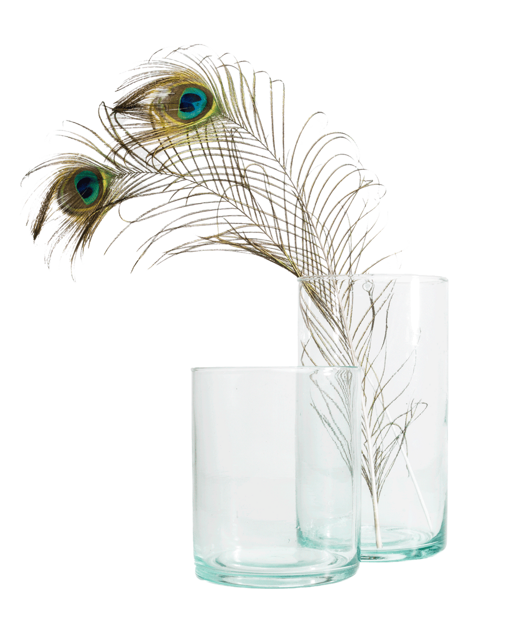 Mouth-Blown Recycled Glass Hurricane