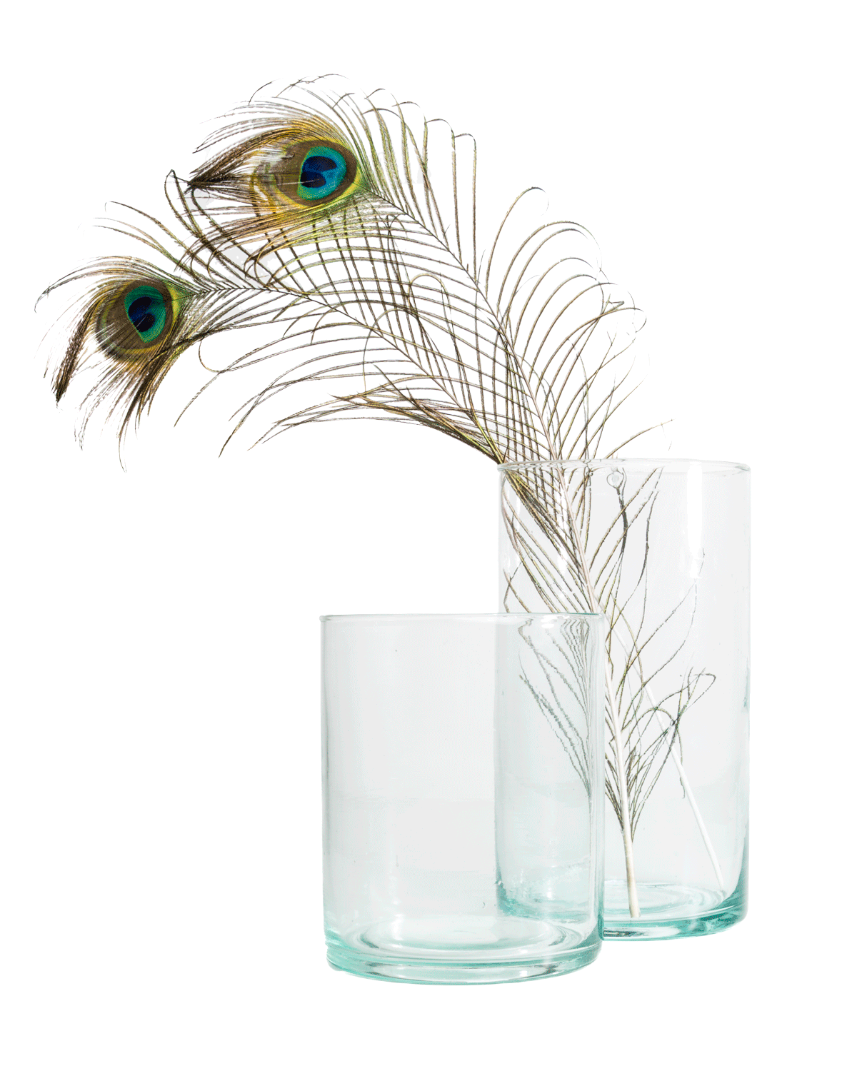 Mouth-Blown Recycled Glass Hurricane
