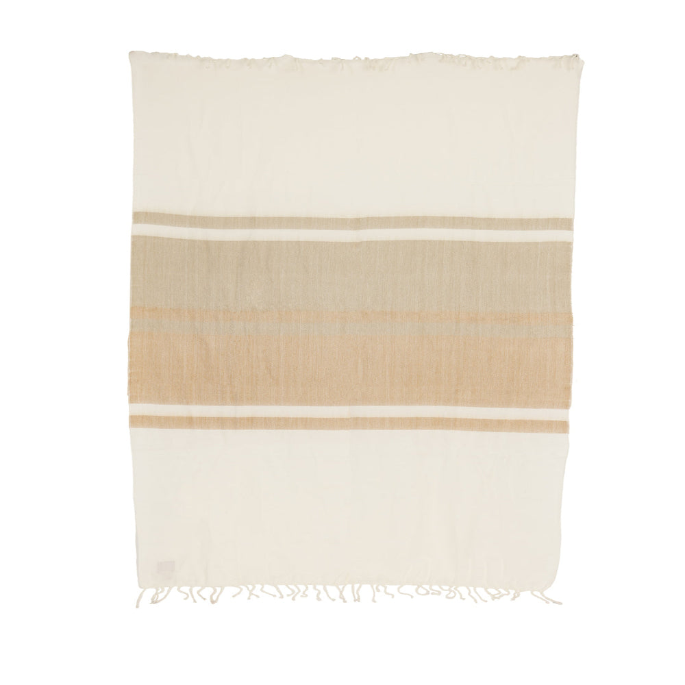 Kallpa Alpaca Throw, Tobacco and Wheat, alternate view