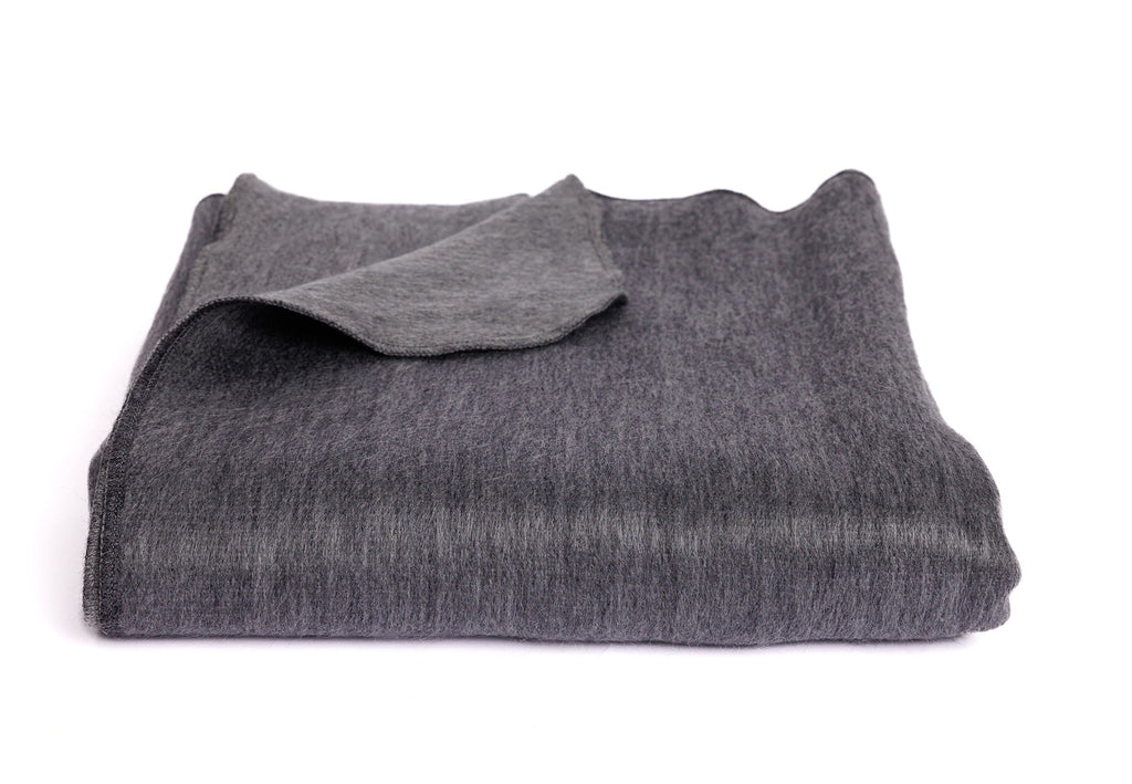Kani Reversible Alpaca Throw, Storm Grays, view 5