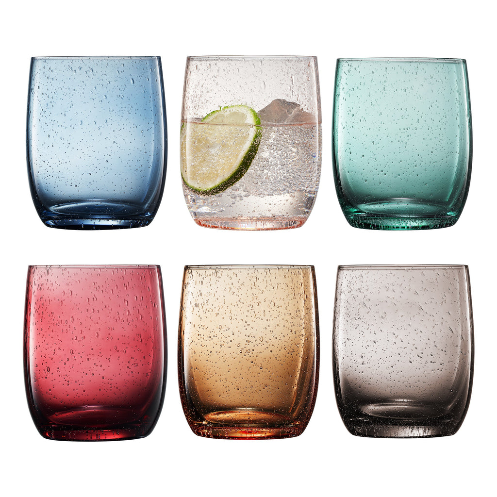 Recycled Mexican Glass Lowballs, Set of 6, alternate view