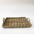 Cole Rattan Serving Tray, alternate view