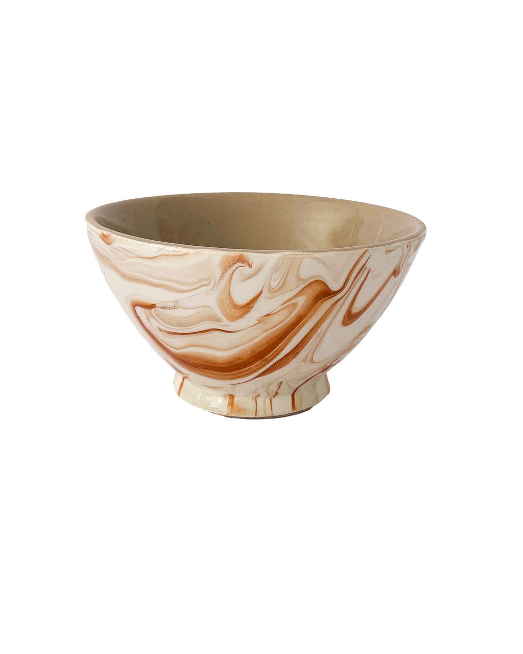 Marbled Terracotta Small Bowls, Set of 4, detail view