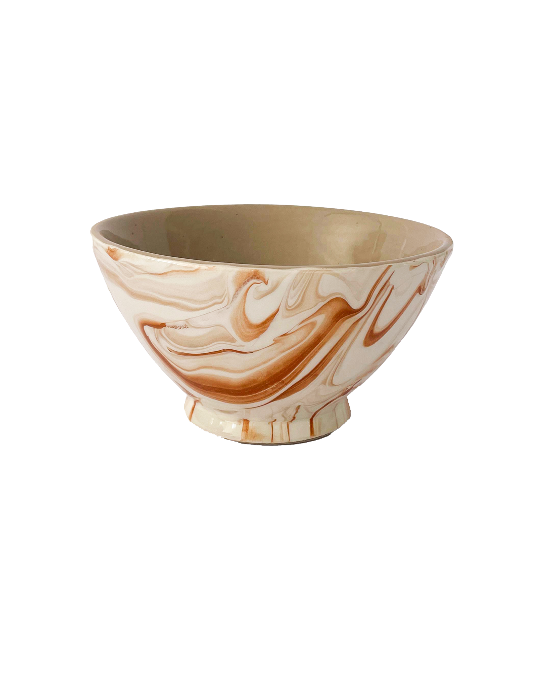 Marbled Terracotta Small Bowls, Set of 4, detail view